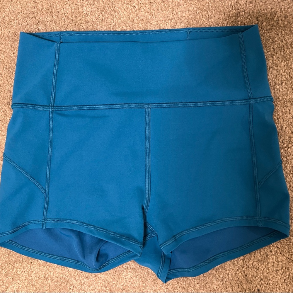 Booty shorts teal Lululemon